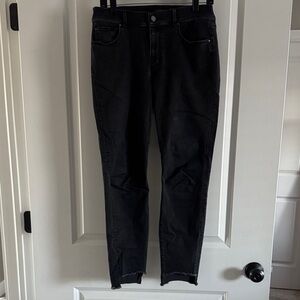 Ann Taylor Dark Gray Ankle Jeans